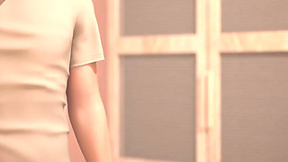 Being a Wife (v1.220p) - P13 - the Cheating Wife Lets Her Lover Caress Her Pussy While Having Breakfast with Her Husband