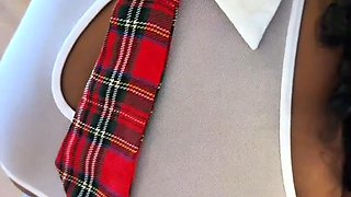 Crazy Pretty School Girl Seduces her Favorite Tutor with