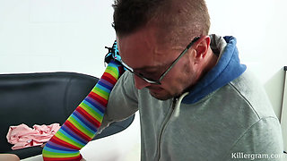 Older Creeper Picks up a Tight Bodied College Babe for a Dirty Hookup