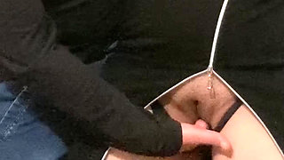 Omg! Penetrated Under Dress in the Subway! Fingers Stranger Under Dress