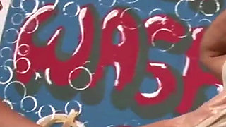 Hot big ass MILF fucked hard on the car