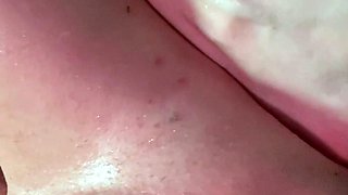 Pussy toying busty high heeled stunner solo pov masturbation