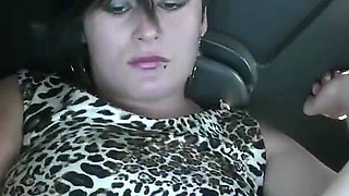 French MILF Fucked in Car by Stepbro While Boyfriend Drives