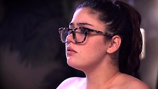 Ellie Nova's Taboo Stepfamily Kiss Turns into Rough