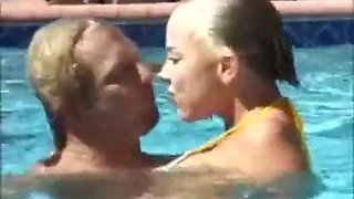 Public pool underwater 3some: Blowjob, Amateur  Hardcore Porn