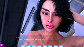 Lady with big boobs and big ass finally fucks her crush - gameplay part 5