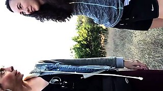 Busty amateur teen outdoor hardcore action with cum