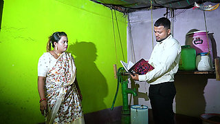 Indian 'emi' Agent Fucks a Stepmother and Stepdaughter Together Outside the House