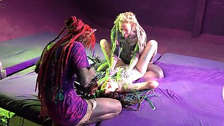 Behind the Scenes Tattooed Girls Squeeze & Tease