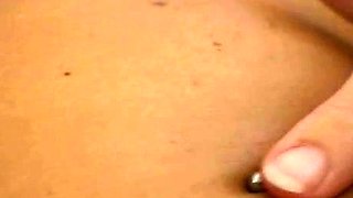 Big Boobed Blonde Masturbates With A Dildo In The Bathroom