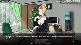 Naruto: Kunoichi Trainer - Hot Blonde Secretary Babe With A Big Perfect Ass Public Blowjob And Anal Sex With Creampie At Office