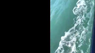 POINT OF VIEW: Ultra-kinky young damsel, left her spouse on the beach and had hump with the tutor on the jet ski with everyone eyeing.