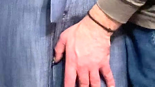 Dirty Hobby! Old Man Fingering Perfect Pussy in Public