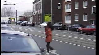 German Amateur Riding and Sucking Cock in the Car