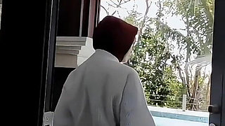 Hijab Nude in Swimming Pool