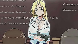Hot Japanese MILF Teacher Caught Fingering Herself in Class - Uncensored Hentai