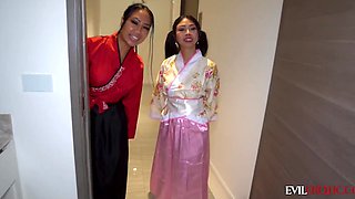 A magical massage from two lusty, quintessential Asian Babes!