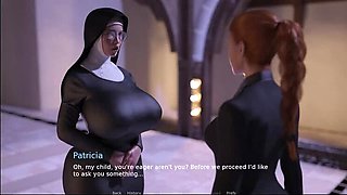 Hot MILF Scarlet Fucks Nun to Get Pregnant - Big Tits & Hentai 3D Sex