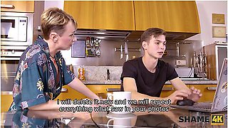 Boy Finds Womans Nude Pics And She Takes Care Of His Cock With Cherry Aleksa