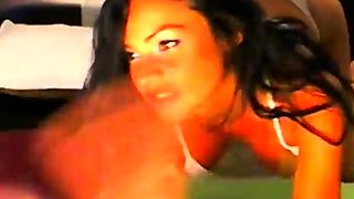 Sexy teen ebony solo toy masturbation