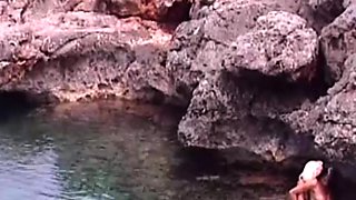 Sweet babes gets naughty at the beach