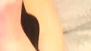 Cheating MILF touching herself , thought he would never get out of the room and leave me alone so I could destroy myself