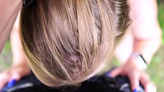 Got orgasm from Lovense and suck dick on the street in
