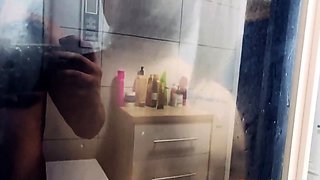 Busty Blonde's Steamy Shower Solo