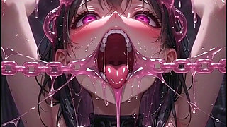 Anime Wife Gets Satisfied by Slime