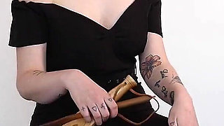 Slave Mila's Otk Wooden Spoon Spanking by Miss Roxy