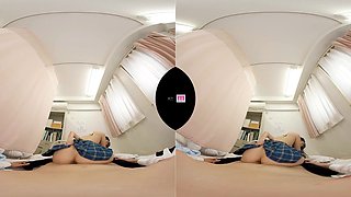 Delightful Japanese seductress thrilling VR video