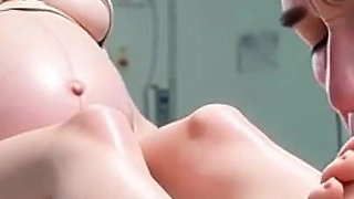 Pregnant Woman Feet Worshipped by Horny Doctor in Hospital