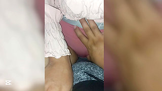18 year old girl with perfect tits sucks my fingers. Real amateur homemade video