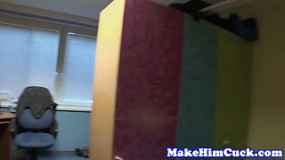European beauty cuckolding her boyfriend
