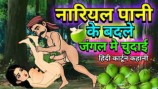 Hot Hindi Cartoon Sex - Rekha & Jagan Wild Fuck in Forest