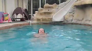 Swimming Naked in the Pool!