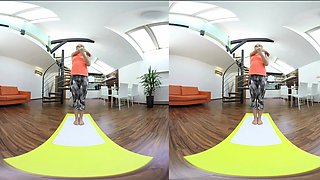 Electric Alexis Crystal Does Nude Yoga And Has Voyeur VR