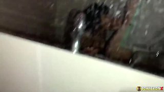 Johntronx - Asian 18-Year-Old Gets Creampied in a Dark Public Toilet Blowjob Quickie