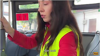 Katty West In Bus Conductor Caught Cheating Passengers And Complies With Officers Demands