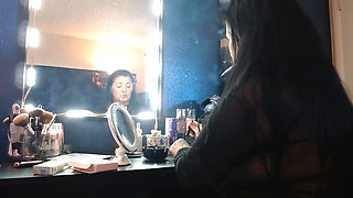 Dangling Long Virginia Slims 120 Cigarette