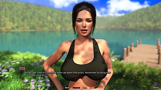 Crazy Step Sister Swimming Naked in the Forest and Got Caught - 3D Hentai Animated Porn - Life in Santa County