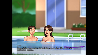 With the best ass in the house my partner fucking while no one sees us - summertime saga