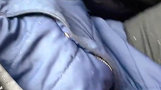 Pussy Pissing Water on the Rock