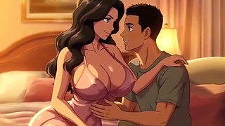 beautiful busty stepmom Elena shares a secret While Dad is away on a business trip