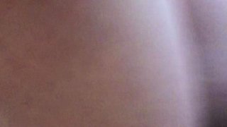 Tan stud gives a POV blowjob to his big cock