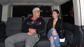 Asian Lin's raunchy ride in a car - Blowjobs galore