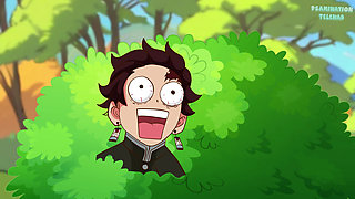 Kanroji Mitsuri in Boat and Fucked by a Plunger with a Dildo (tanjiro and Zenitsu Are Watching This) Demon Slayer Hentai Anime