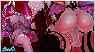 Horny Vampire Girl Fucks Boosette At Costume Party (ft. Ferritofcourse)
